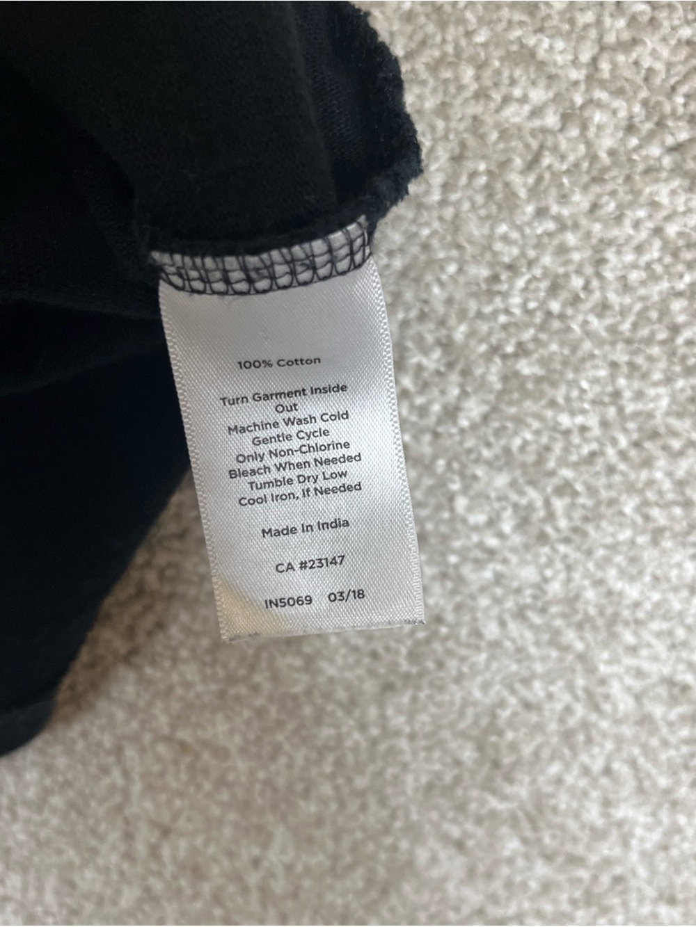 Talbots Dress Womens Small Black Cotton Short Sleeve Stretch Knee Length- 4743 - Picture 3 of 9